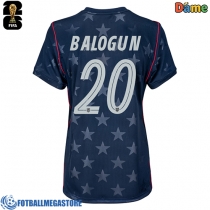 Fotballdrakt Dame Forente stater Folarin Balogun #20 Bortedrakt VM 2026 Kortermet